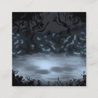 Glowy Clearing Fyrkantigt Visitkort