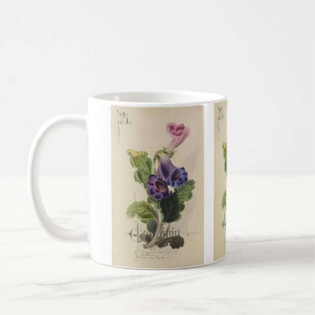 Gloxina av Paul Jerrard Kaffemugg (Vänster)