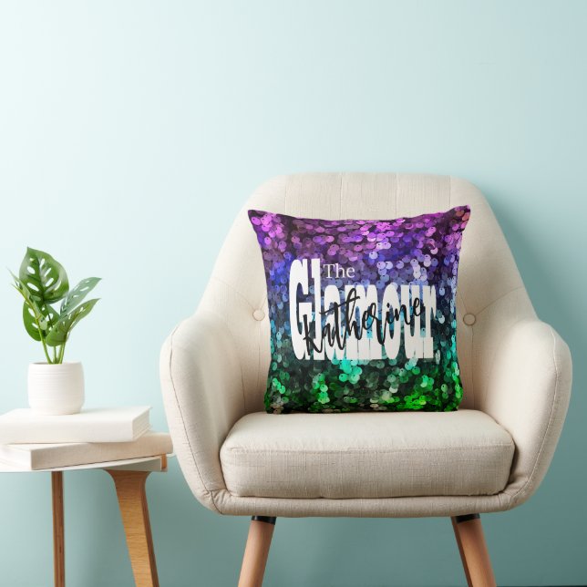 Glttering Sequin Dekorativ kudde (Stol)