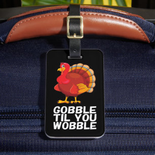 Glucka Glucka Tills Du Vacklar Rolig Thanksgiving Bagagebricka