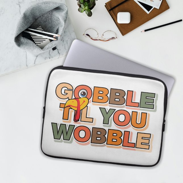 Glucka Glucka Tills Du Vacklar Rolig Thanksgiving Laptop Fodral (Skapare uppladdad)