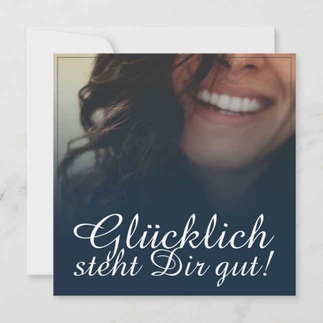 Glücklich steht Dir gut! - Blau (Framsida)