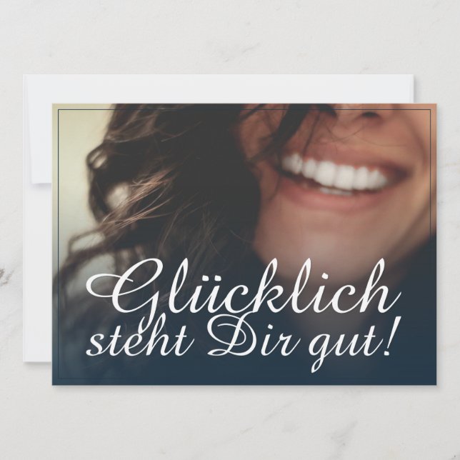 Glücklich steht Dir gut! - Blau (Framsida)