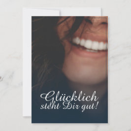 Glücklich steht Dir gut! - Blau