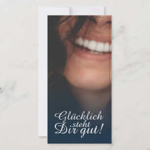 Glücklich steht Dir gut! - Blau