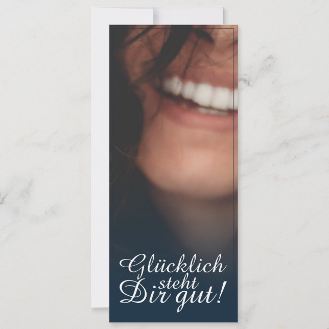 Glücklich steht Dir gut! - Blau (Framsida)