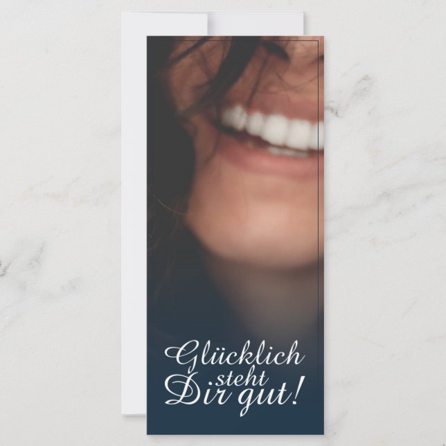 Glücklich steht Dir gut! - Blau (Framsida)