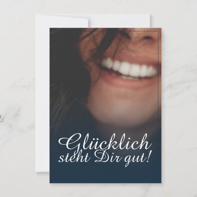 Glücklich steht Dir gut! - Blau (Framsida)