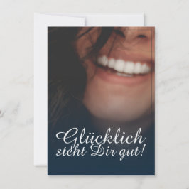 Glücklich steht Dir gut! - Blau