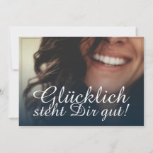 Glücklich steht Dir gut! - Blau