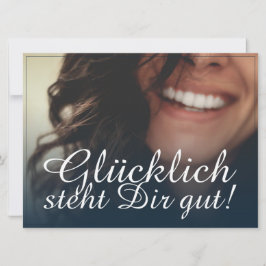 Glücklich steht Dir gut! - Blau