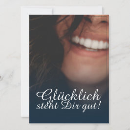 Glücklich steht Dir gut! - Blau