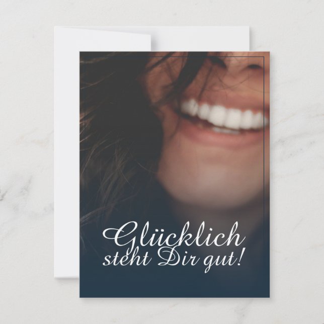 Glücklich steht Dir gut! - Blau (Framsida)