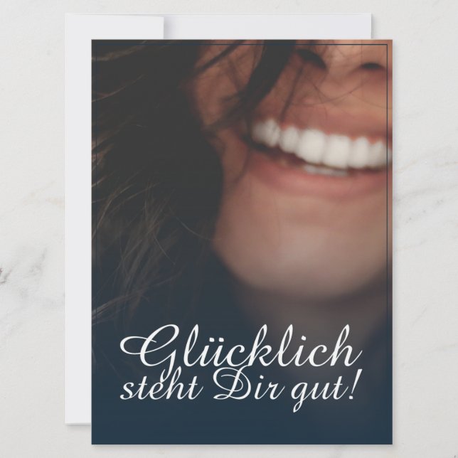 Glücklich steht Dir gut! - Blau (Framsida)