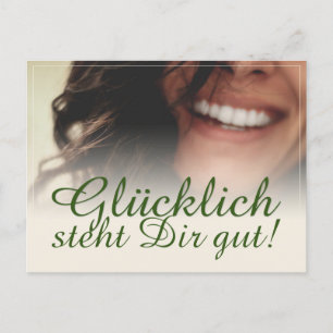 Glücklich steht Dir gut! Helg Vykort