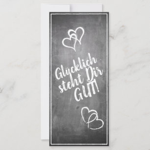 Glücklich steht Dir gut! - im Kreidetafelt