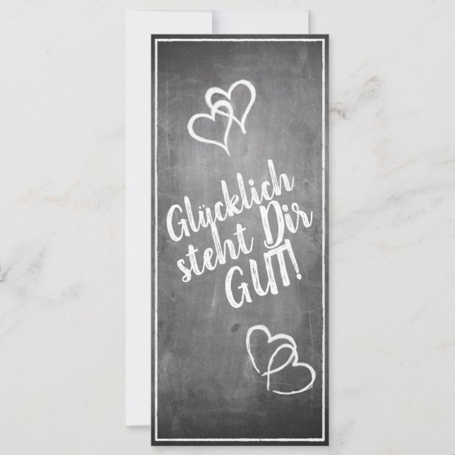 Glücklich steht Dir gut! - im Kreidetafelt (Framsida)