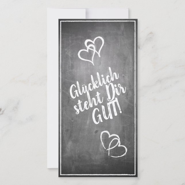 Glücklich steht Dir gut! - im Kreidetafelt (Framsida)