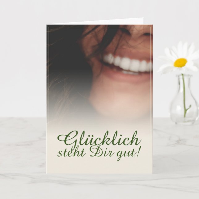 Glücklich steht Dir gut! Kort (Liten växt)