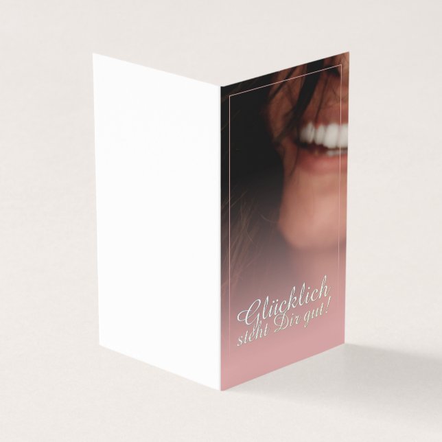 Glücklich steht Dir gut! - Rosé Kort (Utsida)