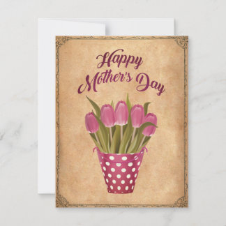 Glücklicher Muttertag Vintage Julkort