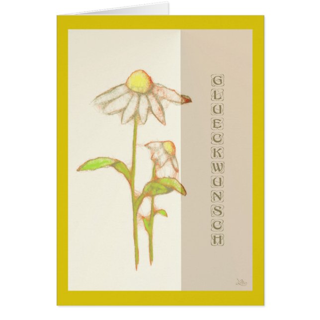 Glückwunsch Hälsningskort (Framsidan)