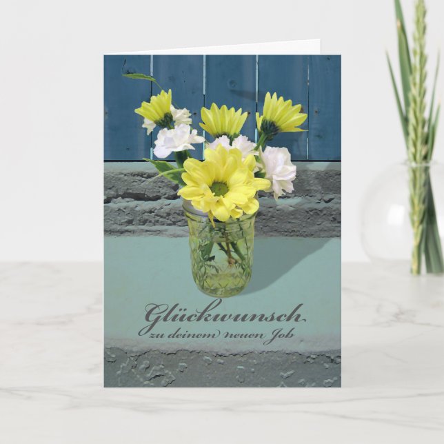 Glückwunsch zudeinem neuen jobbet, grattis kort (Framsida)