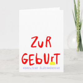 Glückwünsche zur Geburt mit Igel Kort