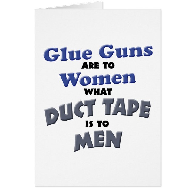 Glue Guns Hälsningskort (Framsidan)