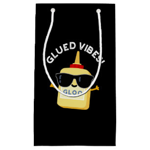 Glued Vibes Funny Glue Pun Mörk BG