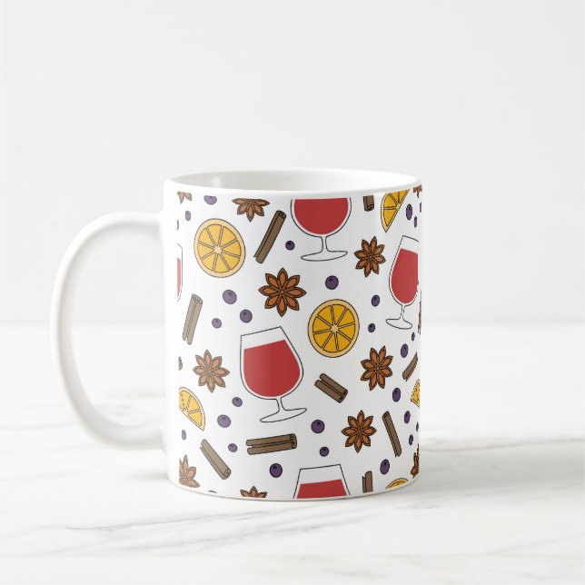 Gluhwein christmas varma dryckesingredienser kaffemugg (Vänster)