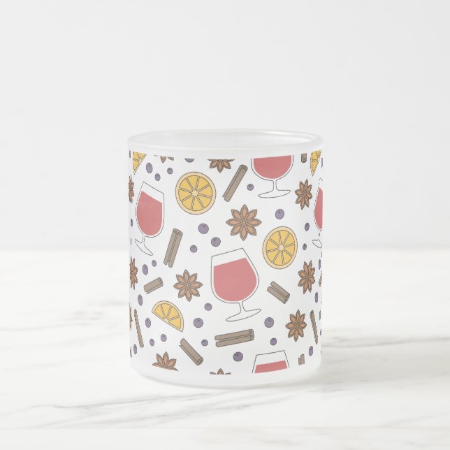 Gluhwein doodle, christmas helgdagar tasty drink frostad glasmugg (Center)