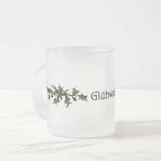 Glühwein, mullat Vin, blåst glas, Mugg (Framsida vänster)