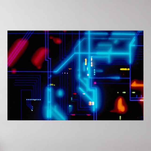 Glukande grafikkretskort poster (Framsidan)