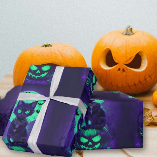 Glukande Ögon svart katt av Grönt Presentpapper (Skapare uppladdad)