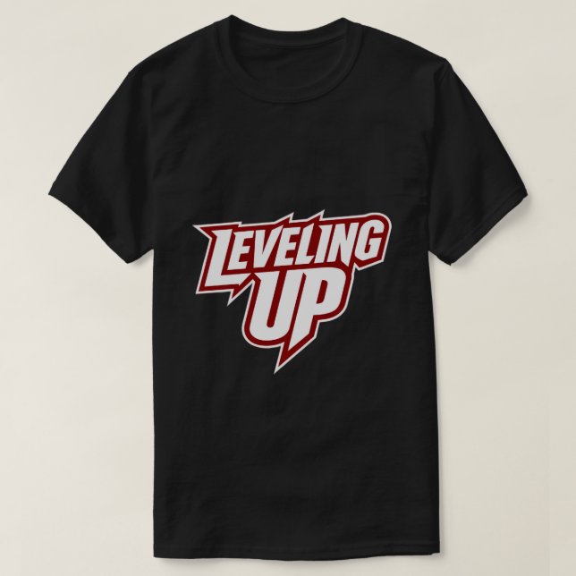 GLUTCH – Leveling Up Gamer Streetwear Tee (Design framsida)