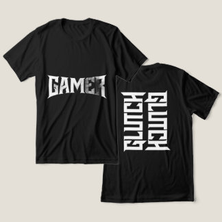 GLUTCH – T-Shirt med skarp typsnitt för konkurrens