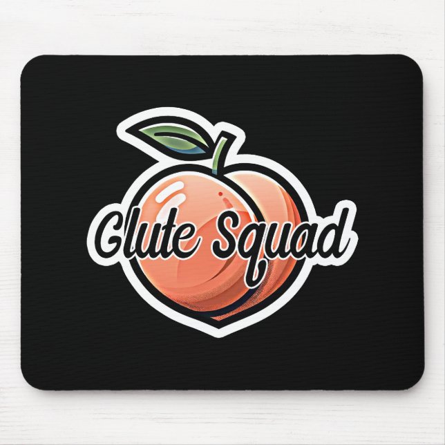 Glute Squad Peach Fitness Träning Musmatta (Framsidan)