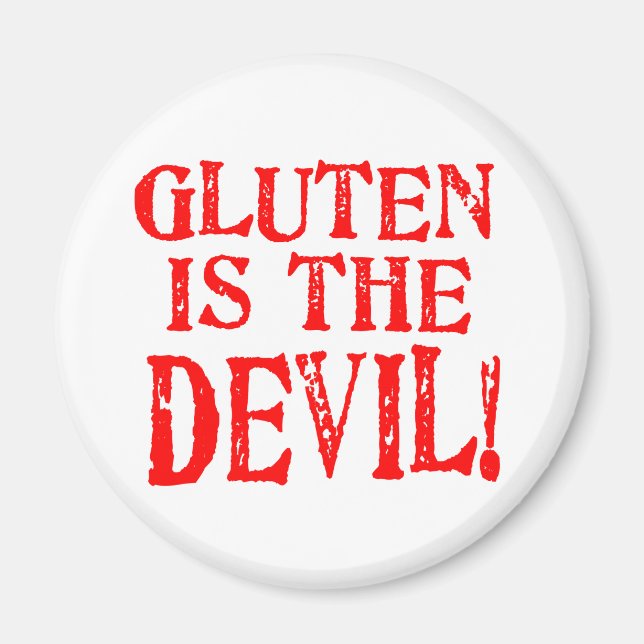 Gluten är Djävulen Magnet (Framsidan)