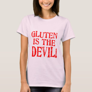 Gluten är djävulen t-shirt