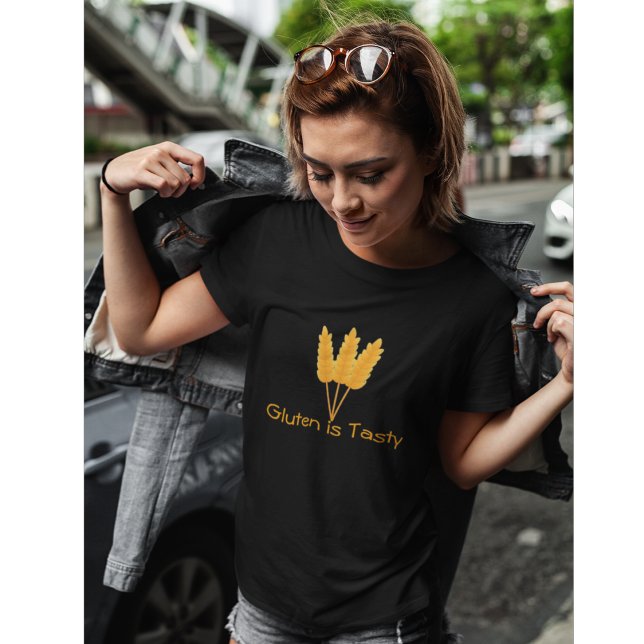 Gluten är Tasty Funny Farm Wheat Tee (Skapare uppladdad)