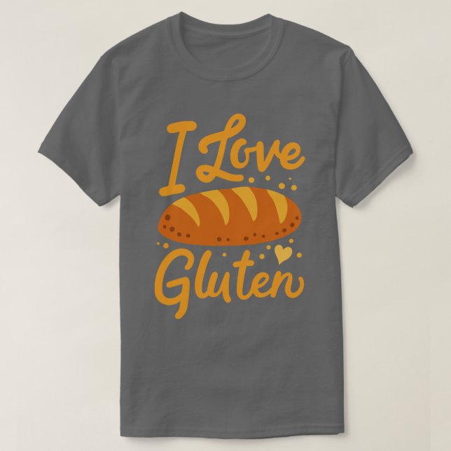 Gluten Bread Baking Baker T Shirt (Design framsida)