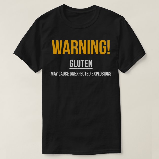 Gluten Explosions Funny Gluten Free Manar Women Gi T Shirt (Design framsida)