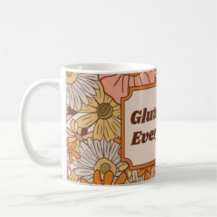 Gluten Free All Orange och Brown Aesthetic Kaffemugg