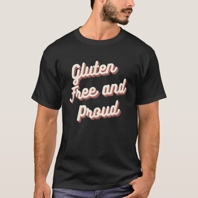 Gluten Free and Proud  Gluten Free Tank Top T Shirt (Framsida)