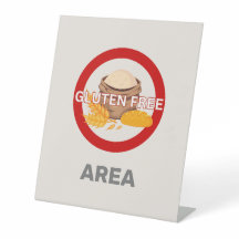 Gluten Free Area Customical Food Allergy Alert