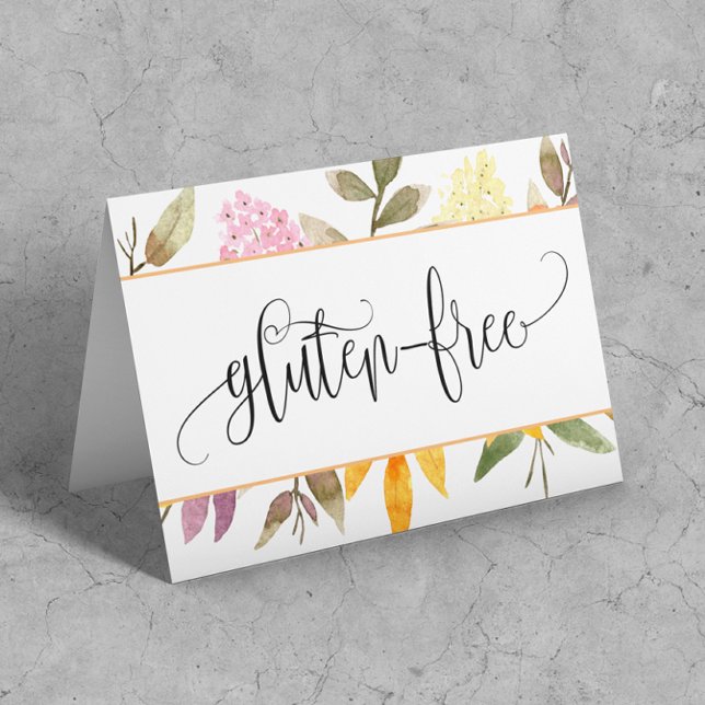 Gluten Free Blommigt Bord Tält OBS Kort (Skapare uppladdad)