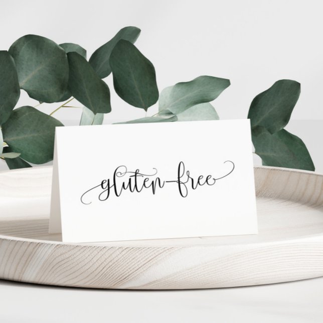 Gluten Free Bord Tält-kort OBS Kort (Skapare uppladdad)