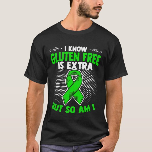 Gluten Free Celiac Warrior Celiac Disease Awarenes T Shirt (Framsida)