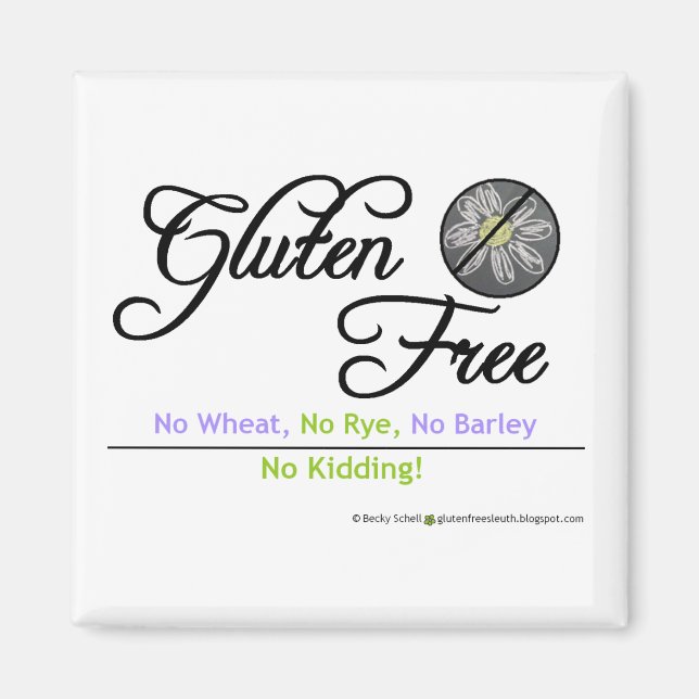 Gluten Free Chalkboard Magnet (Framsidan)